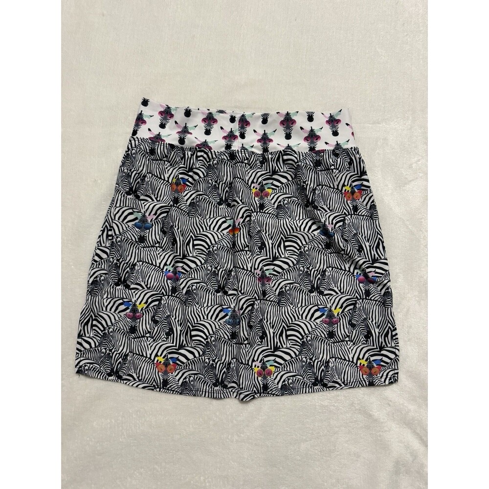 SkortObsession Skort Size Small Zebra Multicolor Athletic Print Fun Whimsical - Picture 7 of 7